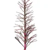 6ft Tall Snowy Branch Christmas Tree With Warm White L.E.D. Light Tips