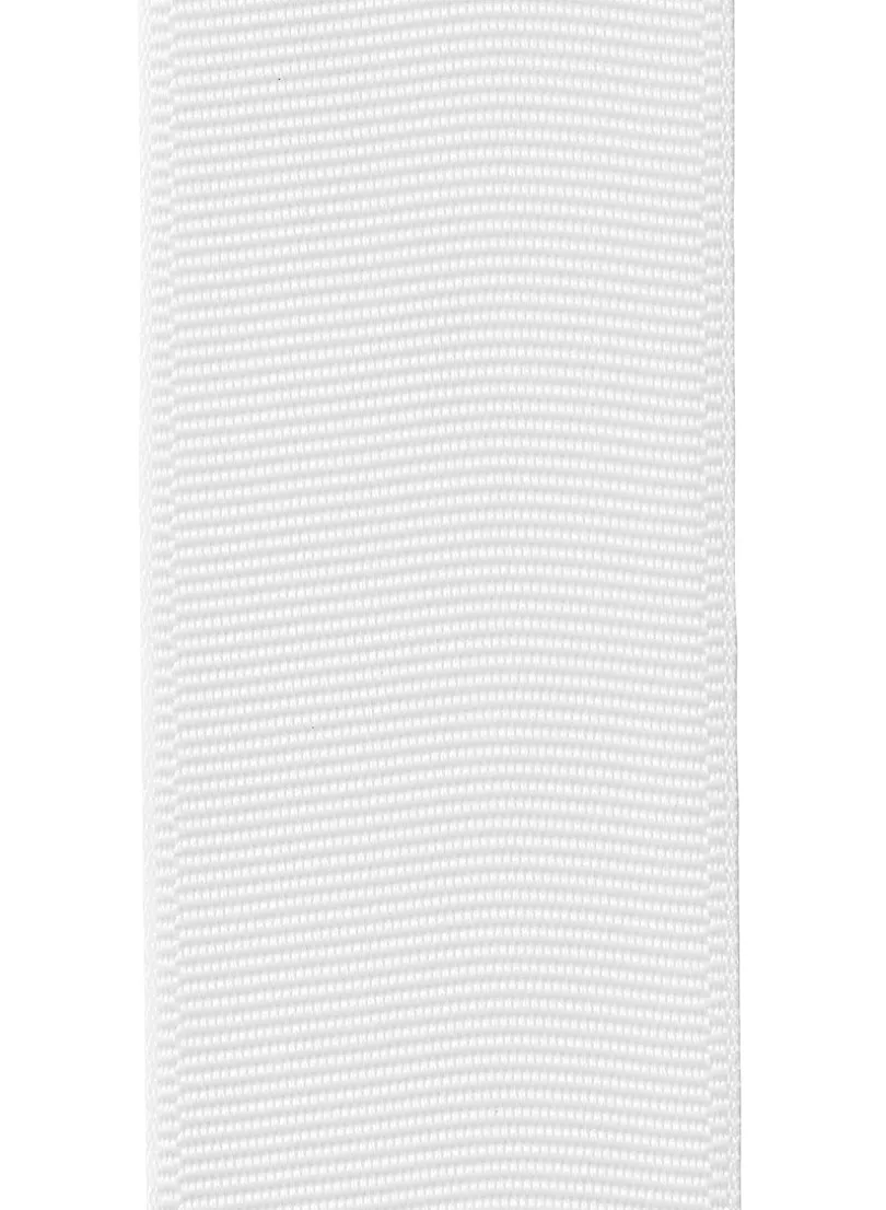 66ft White Grosgrain Ribbon