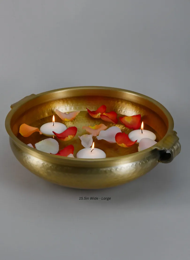 Gold Aluminum Urn Bowls