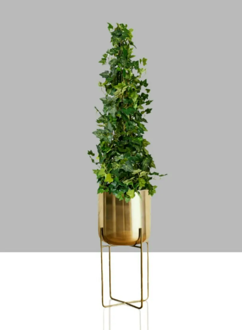 Gold Soho Planter With Stand