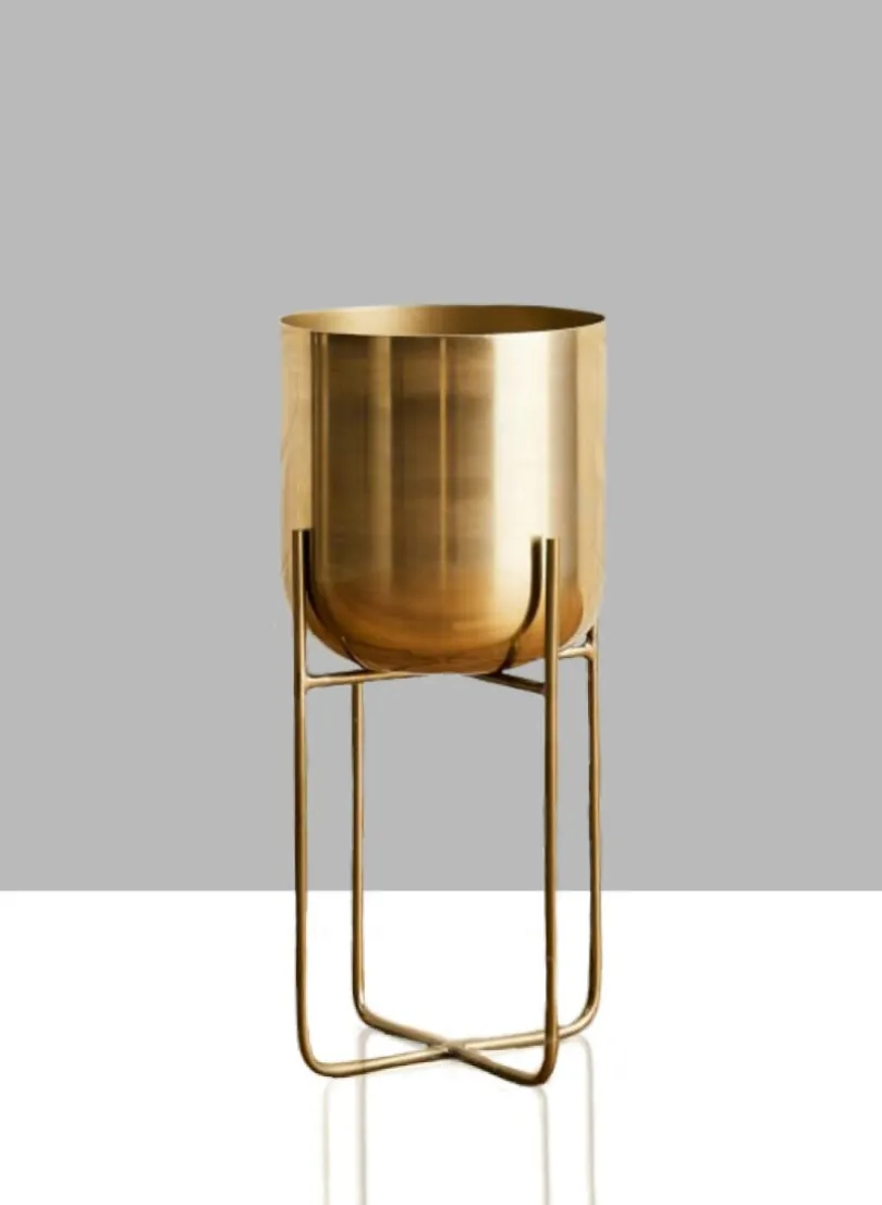Gold Soho Planter With Stand