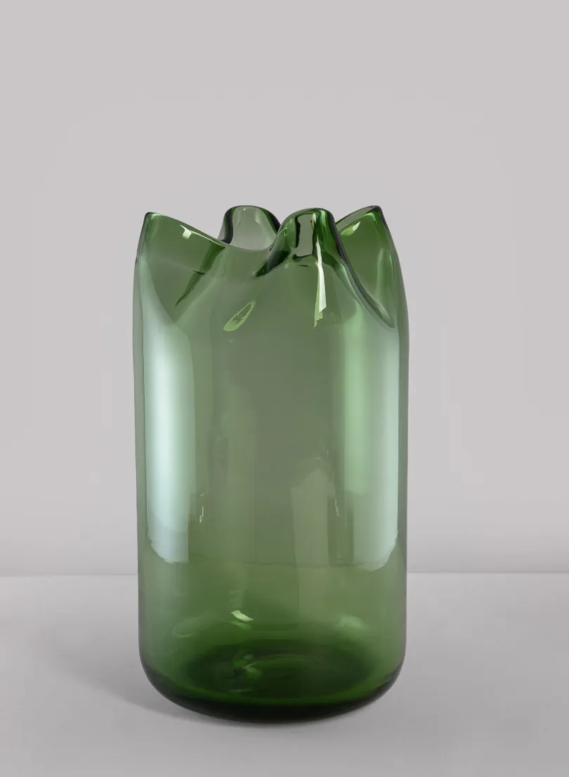 Green Boyton Art Deco Glass Vase
