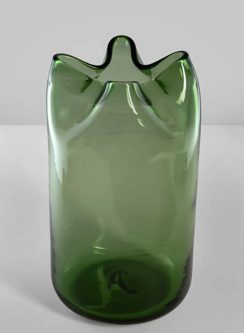 Green Boyton Art Deco Glass Vase