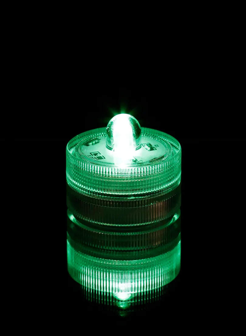 Green Submersible Single LED Light, Set of 10