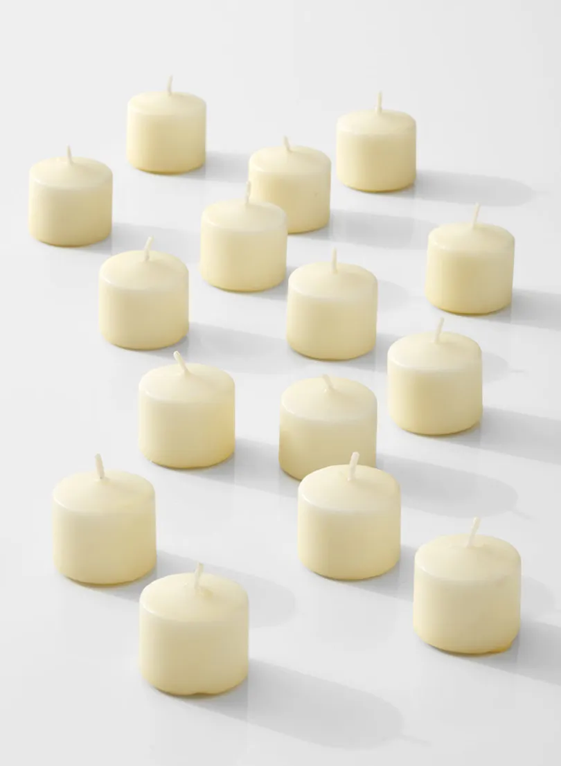 10-Hour Ivory Votive, Set of 36