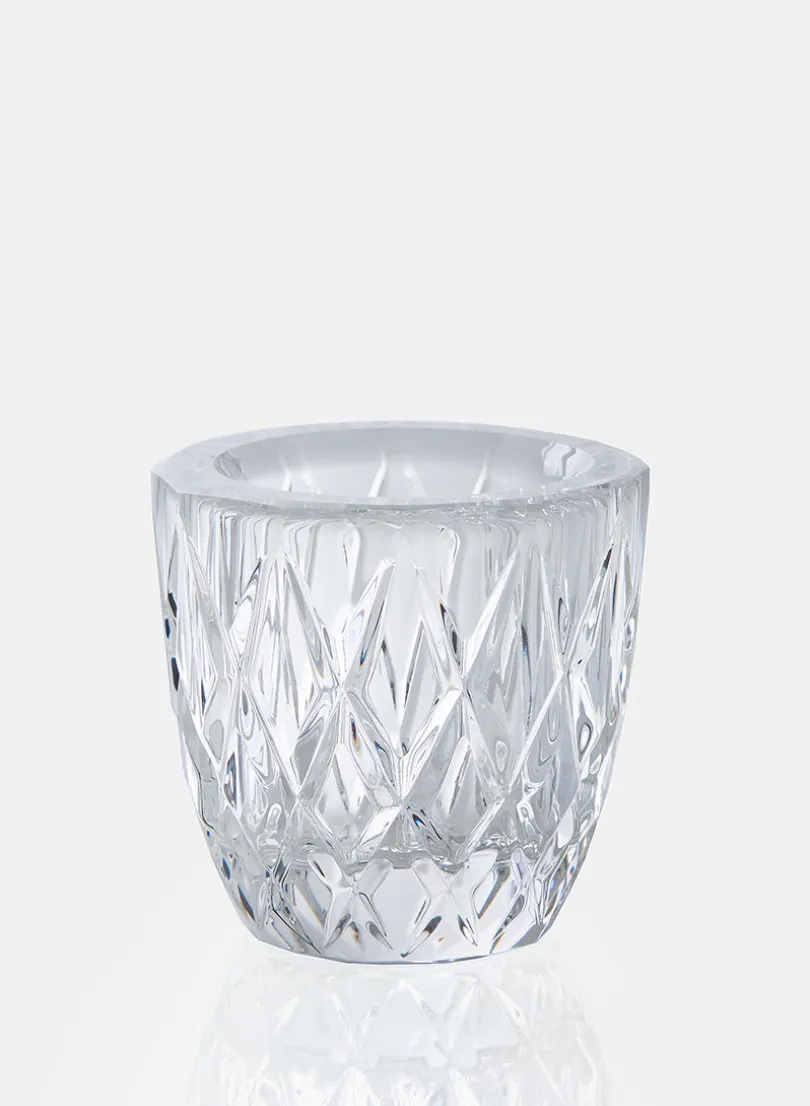 2 1/2in Crystal Tea Light Glass Holder