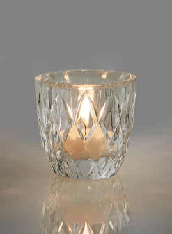 2 1/2in Crystal Tea Light Glass Holder