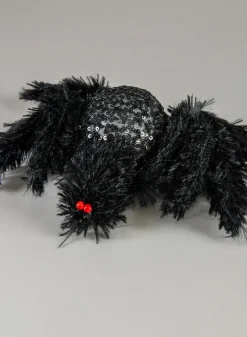 12in Hairy Black Spider