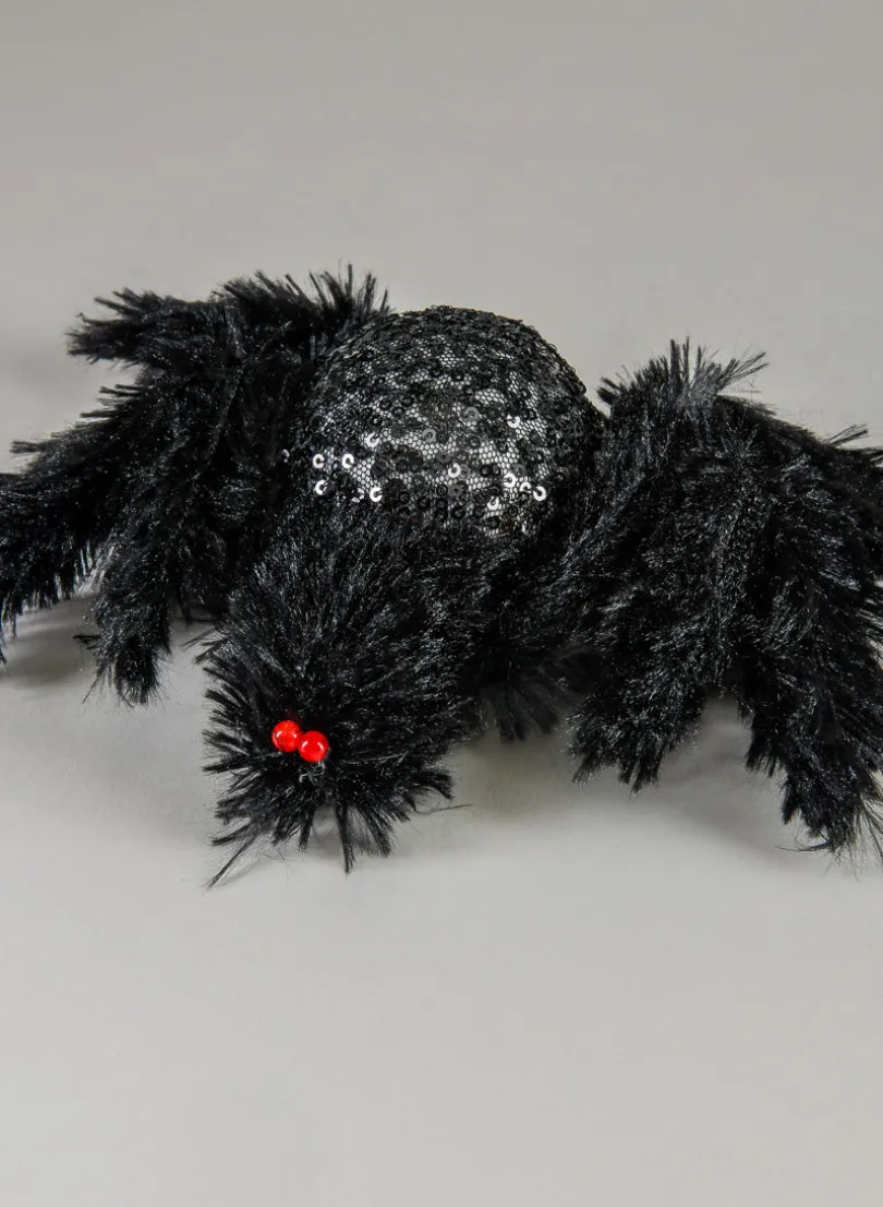 12in Hairy Black Spider
