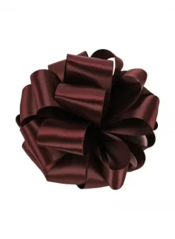 5/8in & 1 1/2in Burgundy Double Face Satin Ribbon