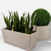 33in Long Antique White Stone Window Box