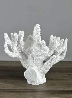10in Long Artificial White Finger Coral