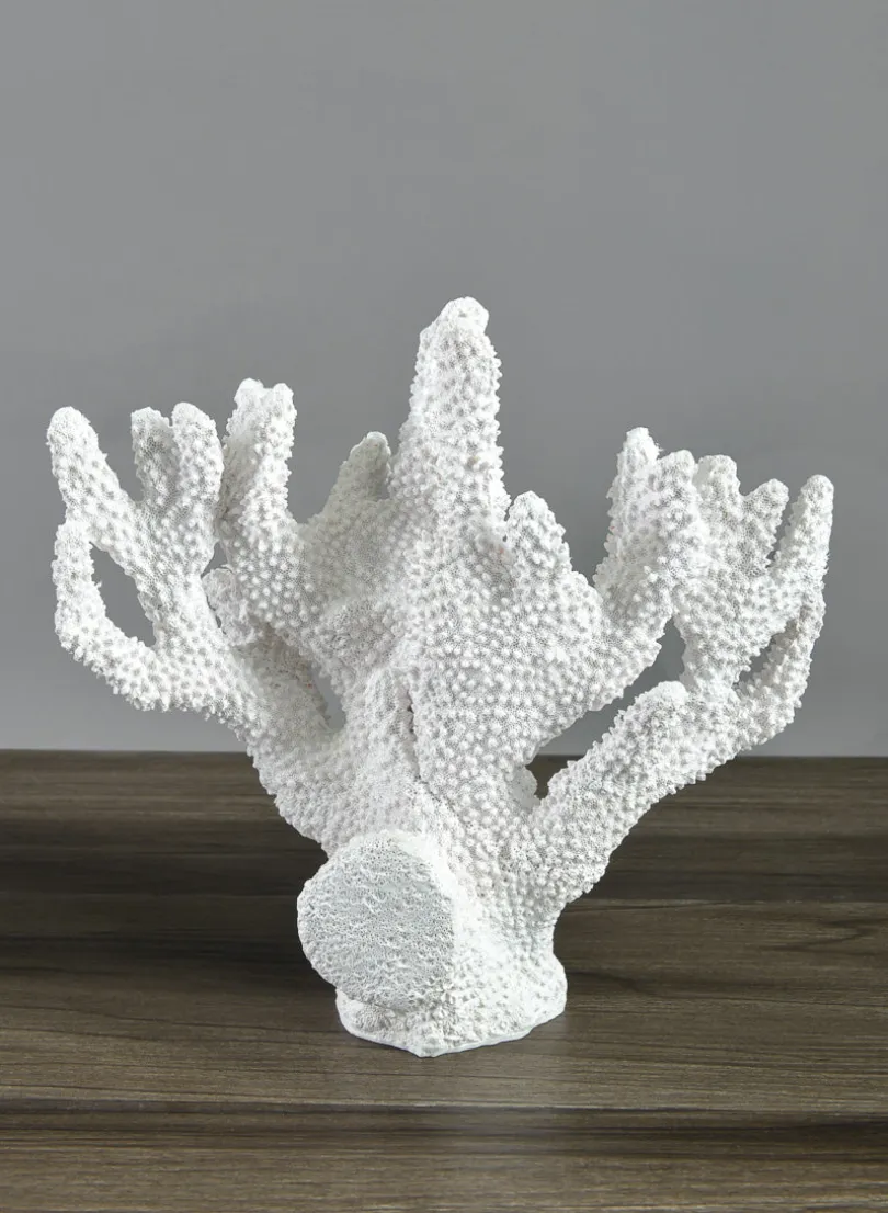 10in Long Artificial White Finger Coral