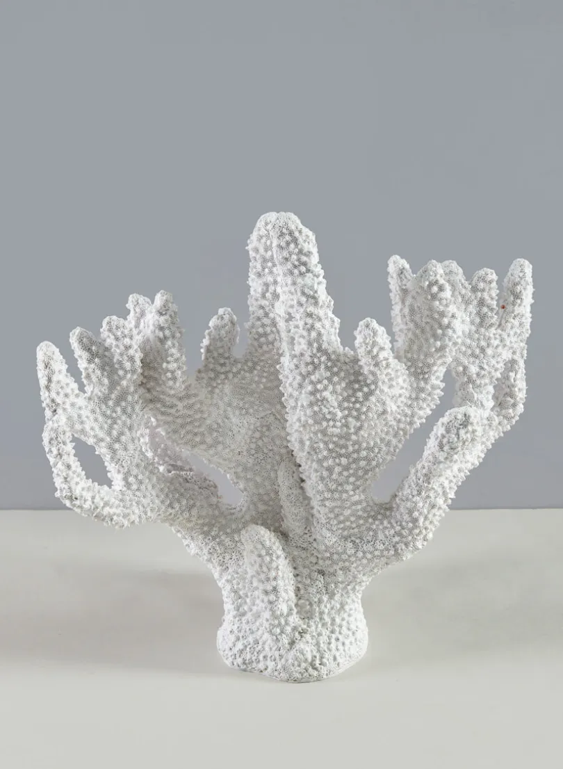 10in Long Artificial White Finger Coral