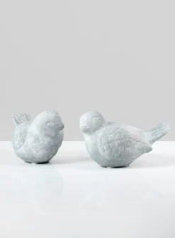 5in Long Atelier Antiqued Cement Bird, Case of 2