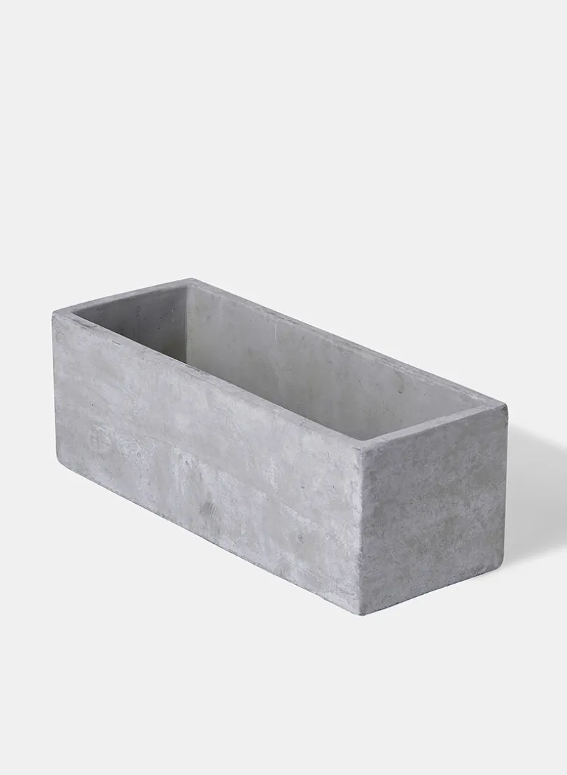 12in Long Atelier Cement Flower Box