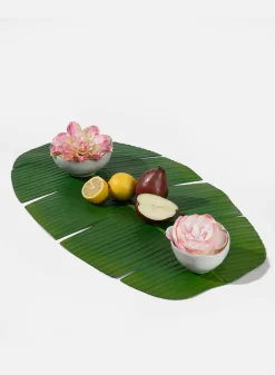 30in Long Banana Leaf Table Runner
