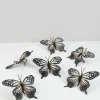 3.5in Long Black Butterfly Ornament, Set of 6