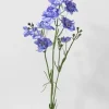 33in Long Blue Purple Bouquet Larkspur Spray, Case of 12