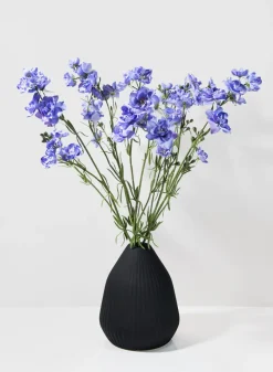33in Long Blue Purple Bouquet Larkspur Spray, Case of 12