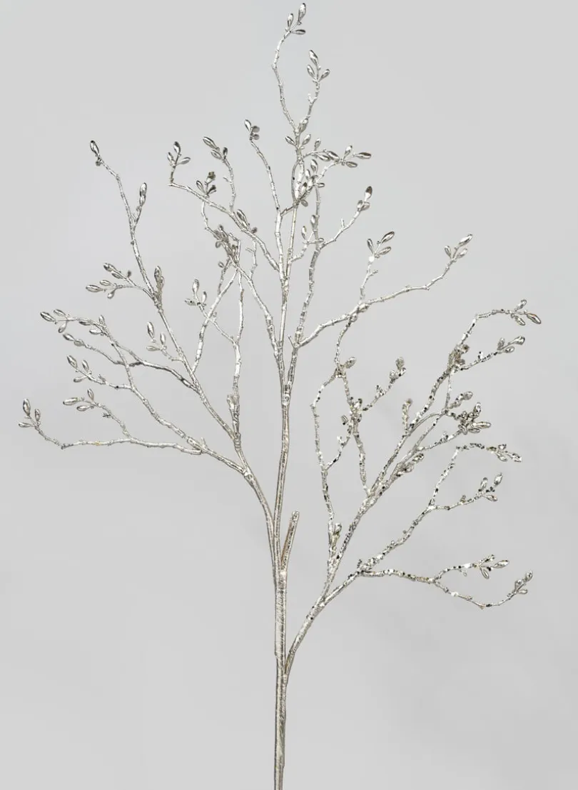 35in Long Champagne Magnolia Buds Branch, Case of 12
