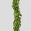 70in Long Cypress Garland with Mini Pine Cones