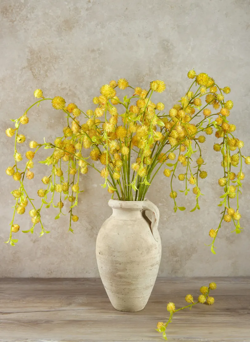 38in Long Drooping Globe Thistle Branch, Case of 12