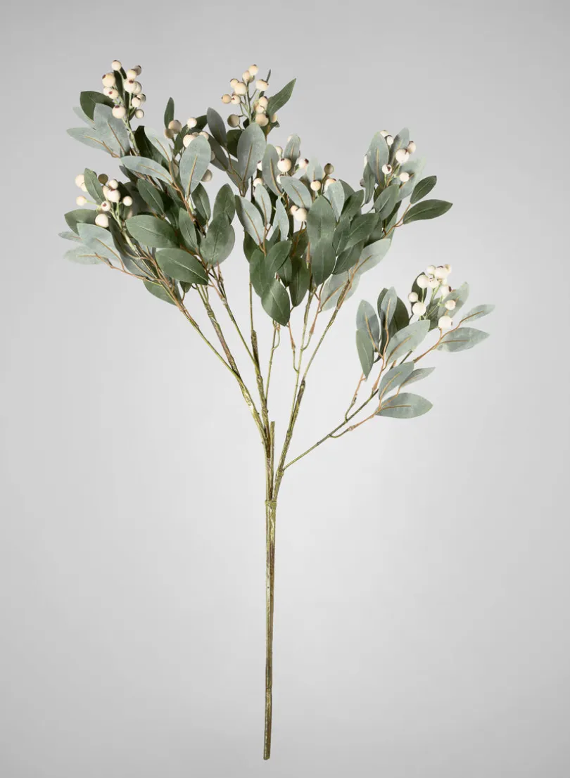 34in Long Evergreen White Berry Pick, Case of 6