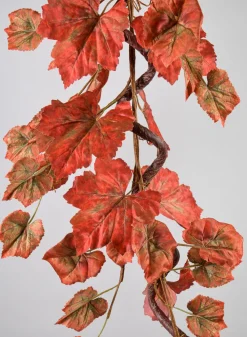 54in Long Fall Grape Leaf Garland, Case of 6