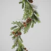 58in Long Festive Pine Garland with Pinecone Assortment, Case of 4