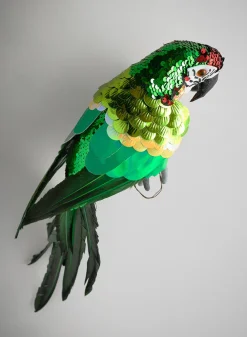 17in Long Festive Scarlet Macaw Parrot