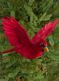8.5in Long Flying Red Cardinal Ornament, Case of 6