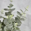 33in Long Glitter Frost Eucalyptus Leave Spray, Case of 12