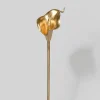 17in Long Gold Calla Lily Stem, Case of 12