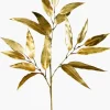 29in Long Gold Eucalyptus Leaf Spray, Case of 12