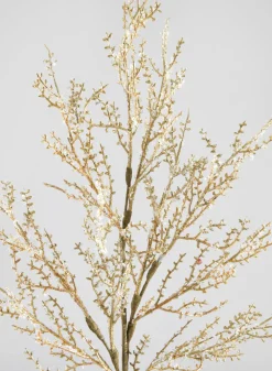 28in Long Gold Glitter Twig Spray