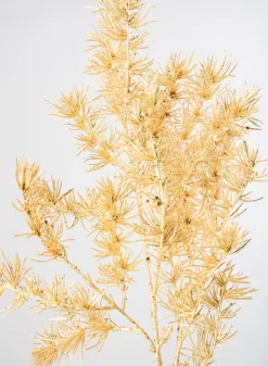 36in Long Gold Japanese Pine Branch