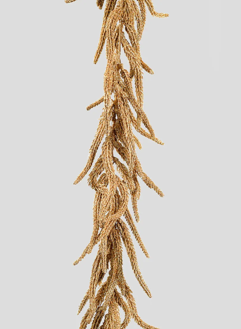 56in Long Gold Pine Needle Garland