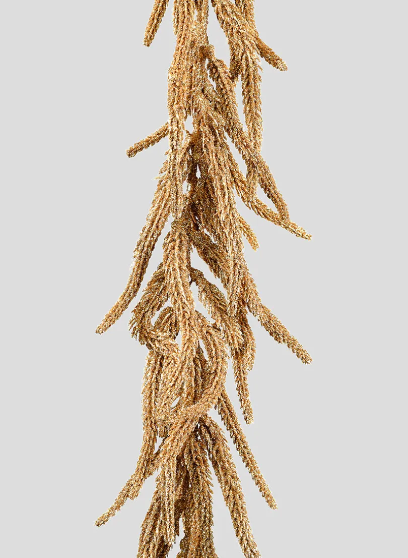 56in Long Gold Pine Needle Garland