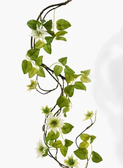56in Long Green Clematis Garland, Case of 6