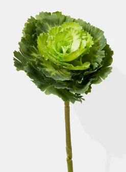 15in Long Green Ornamental Cabbage Pick, Case of 12