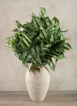 18in Long Green Scindapsus Leaves Bunch, Case of 12
