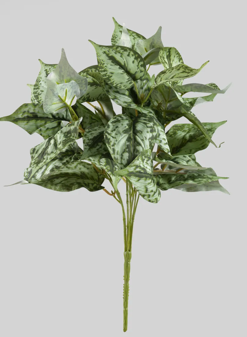 18in Long Green Scindapsus Leaves Bunch, Case of 12