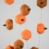 72in Long Halloween and Fall Pumpkin Garland, Case of 6