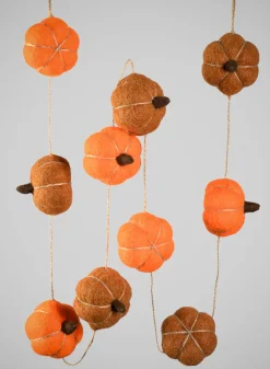 72in Long Halloween and Fall Pumpkin Garland, Case of 6