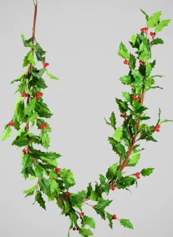 72in Long Holly Berry Garland
