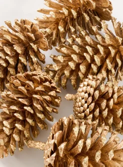 4.5in Long Large Golden Pinecone