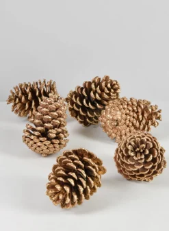 4in Long Large Golden Pinecone