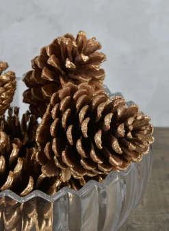 4in Long Large Golden Pinecone