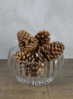 4in Long Large Golden Pinecone